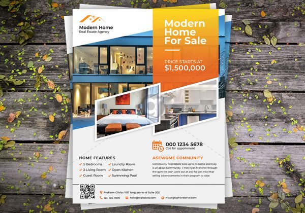Real estate flyer preview