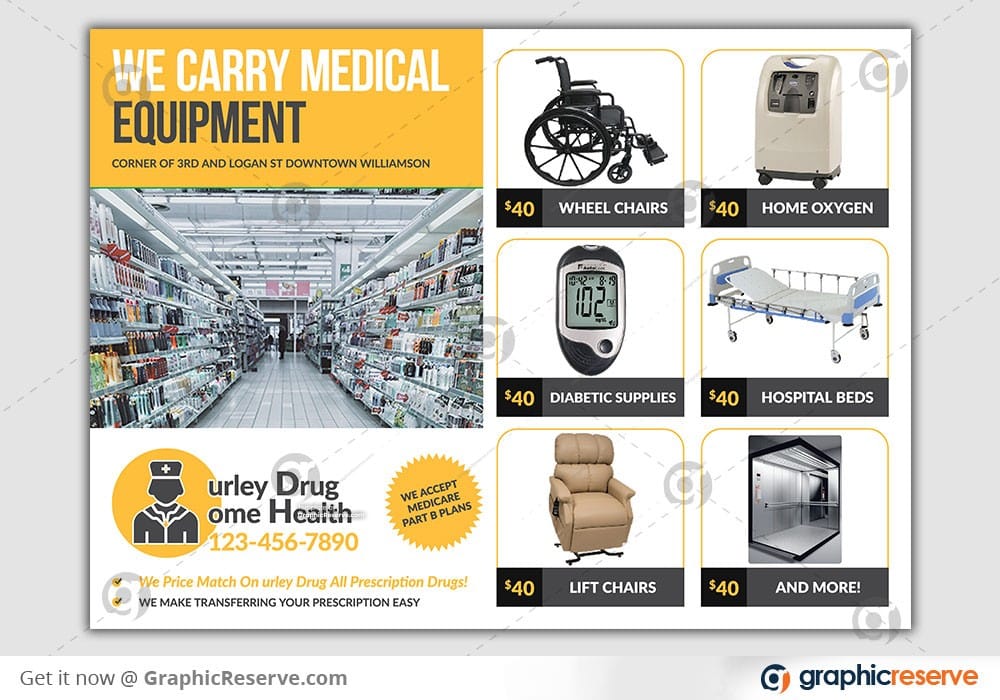 Medical Equipment Promotional EDDM advertisement 