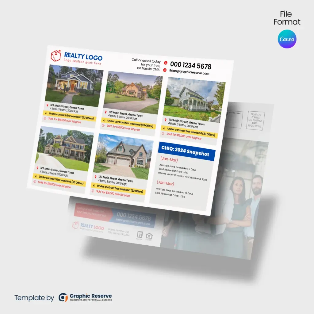 Real Estate Listing Offers EDDM Postcard Canva Template