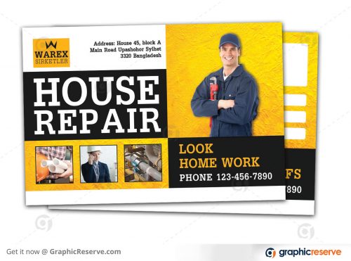 House Repair promotional Postcard Front Preview