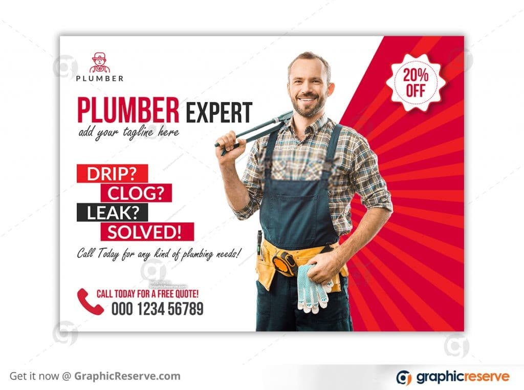 Plumber Service Eddm Postcard arxihad