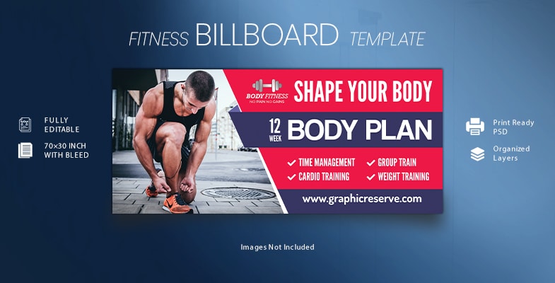 Fitness Billboard Template Cover Image 5
