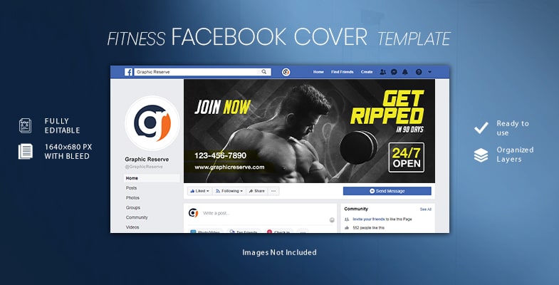 Fitness Facebook Cover Template Cover Image 3 1