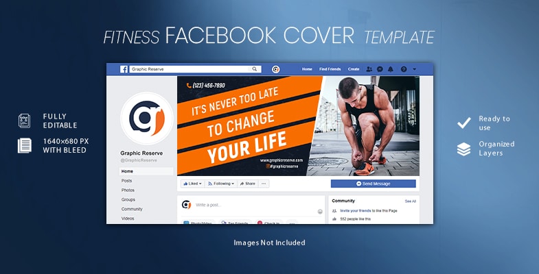Fitness Facebook Cover Template Cover Image 8 1