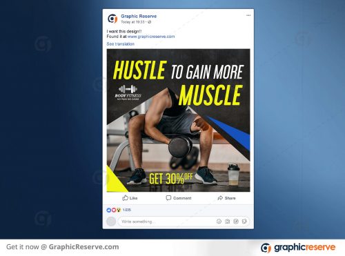 Fitness Facebook Post Preview Image 4