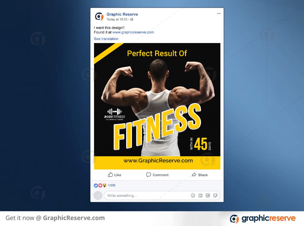 Fitness Facebook Post Preview Image 7