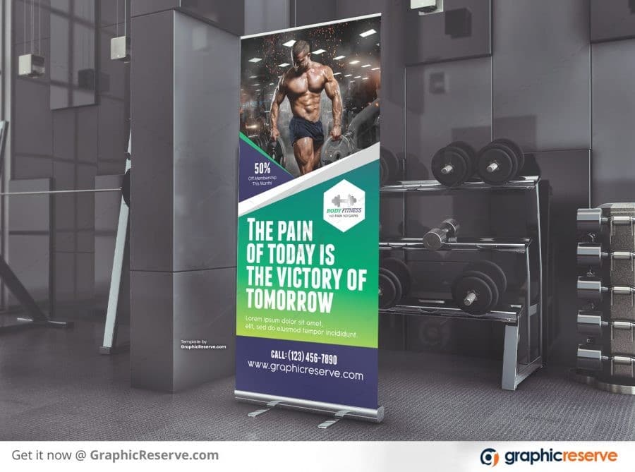 Fitness Roll Up Template Preview Image 3