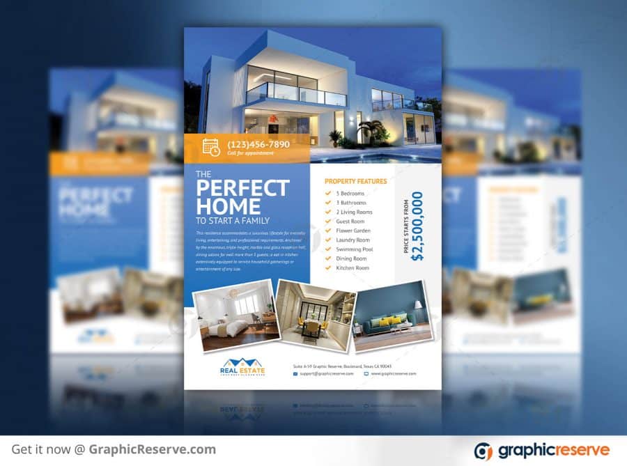 House For Sale Flyer Template preview Image 2