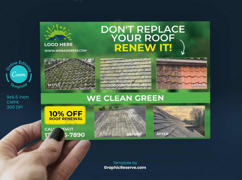 cleaning service postcad flyer