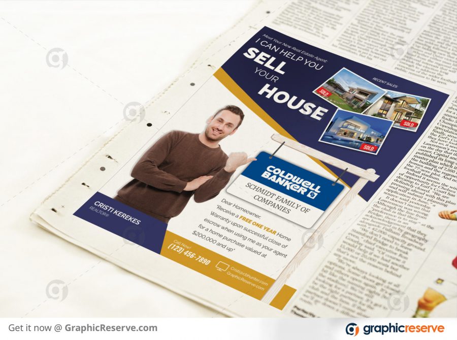 Coldwell Banker broker real estate newspaper ad preview Image