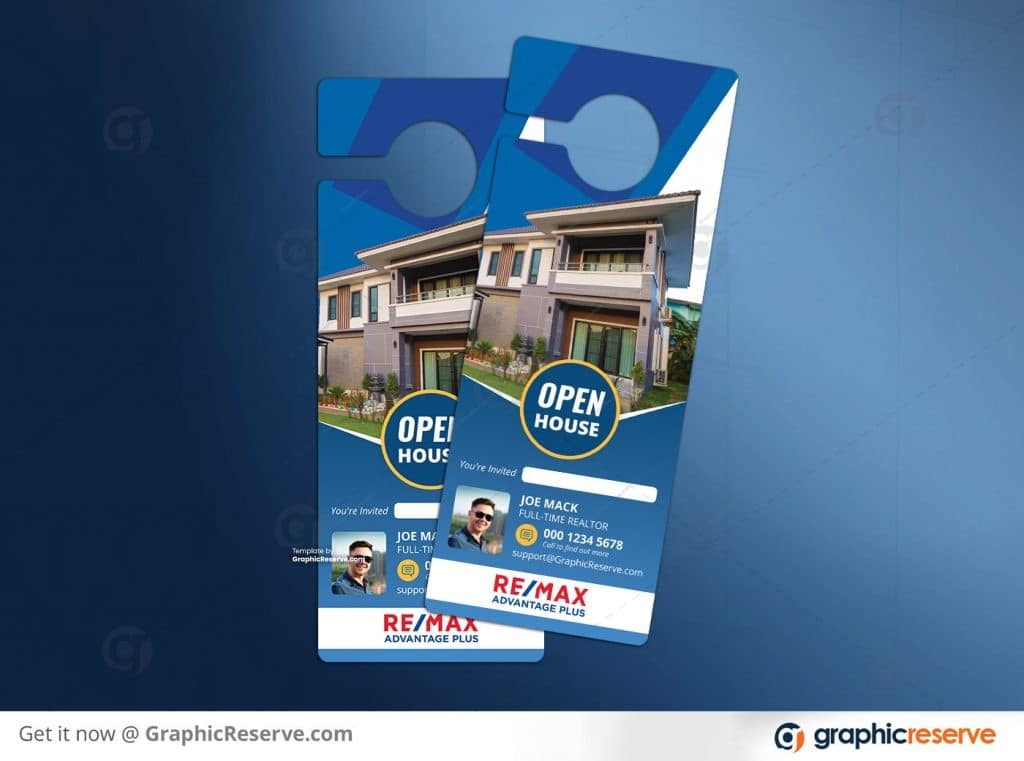 RE MAX Real Estate Door Hanger previews