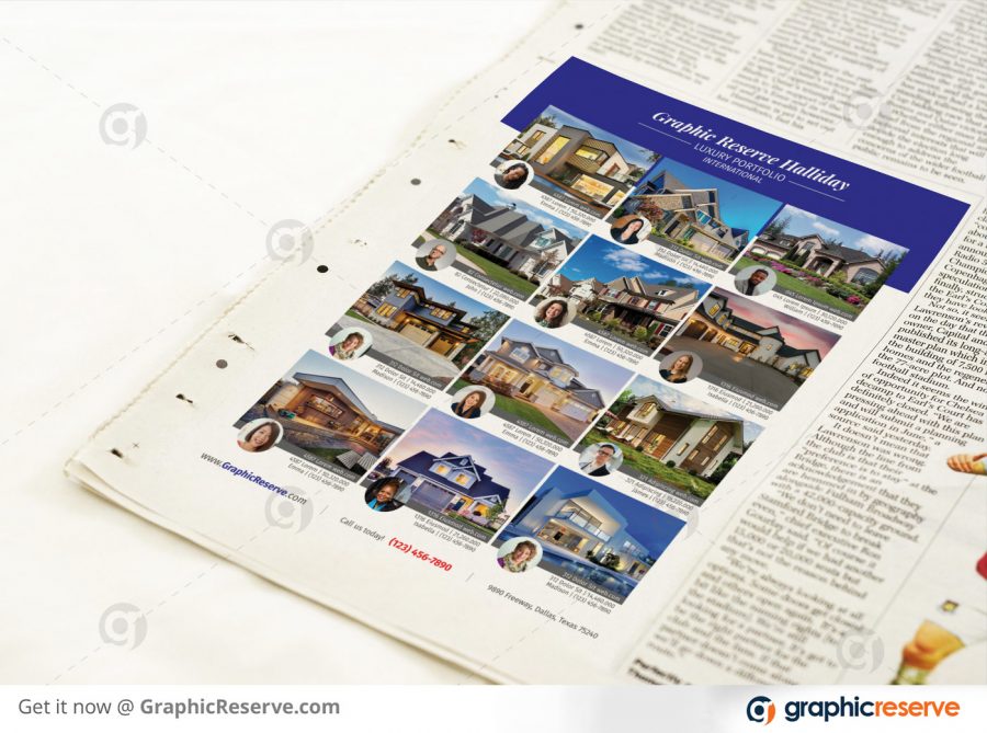Real Estate Broker Marketing Newspaper Ad
