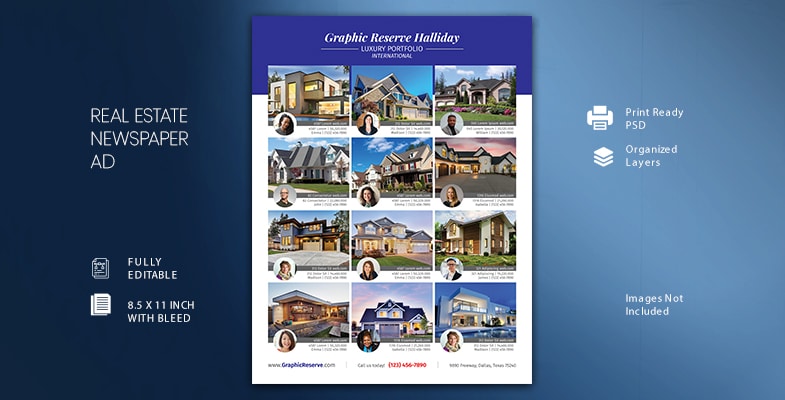 Real Estate Broker Marketing Newspaper Ad Cover Image
