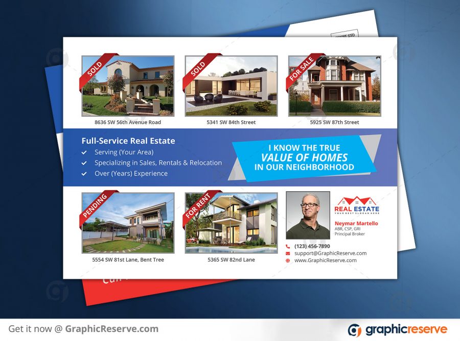 Real Estate Realtor Marketing Eddm Postcard Front Previews 2