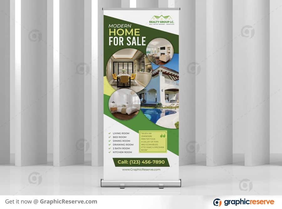 Home For Sale Real Estate Roll Up Template Previews Image 2