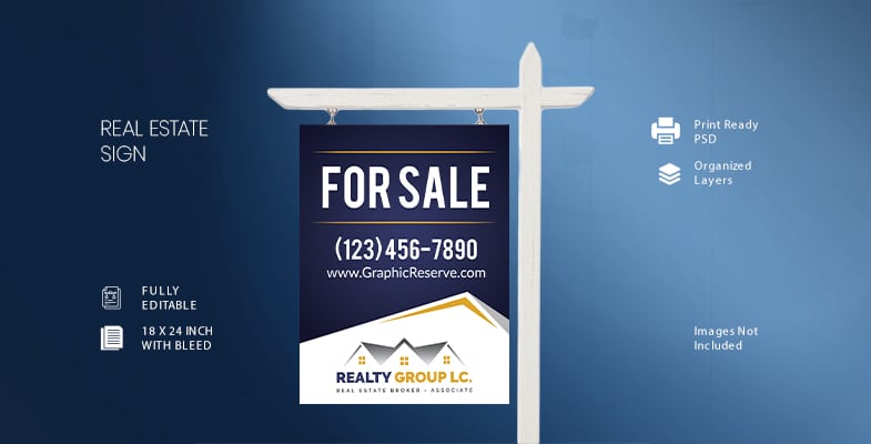Sign for a Real Estate For Sale Sign Cover Image 2