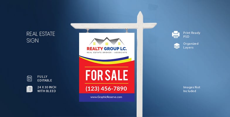 Sign for a Real Estate For Sale Sign Cover Image