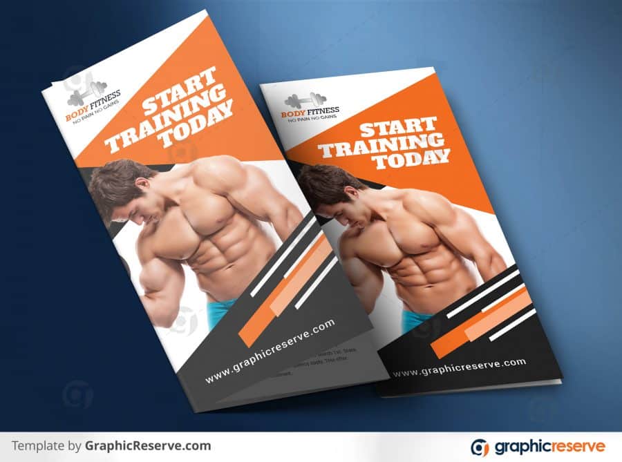 Fitness trifold brochure sample