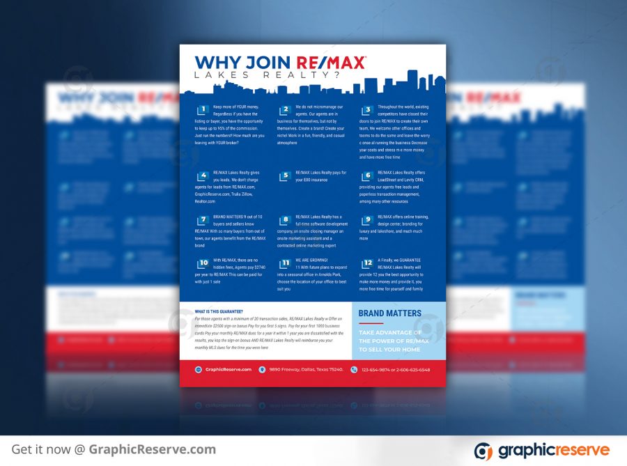 Remax Real Estate Realty Agent Marketing Flyer Preview Image 3
