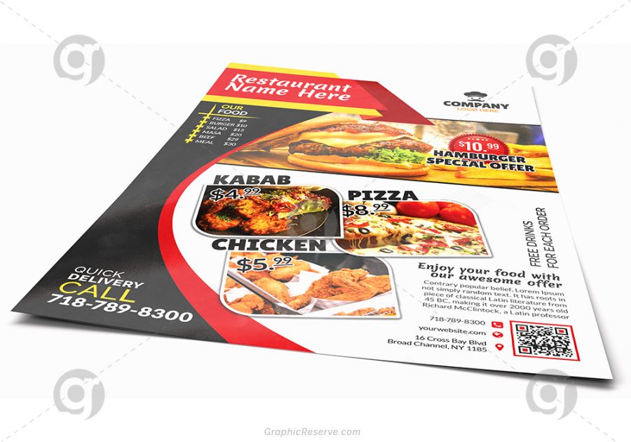 RestaurantFood Promotion Flyer Template 2