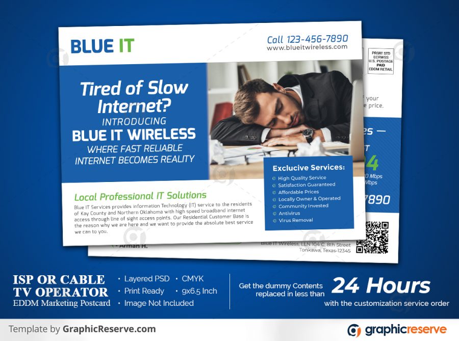 ISP marketing postcard cover image 1