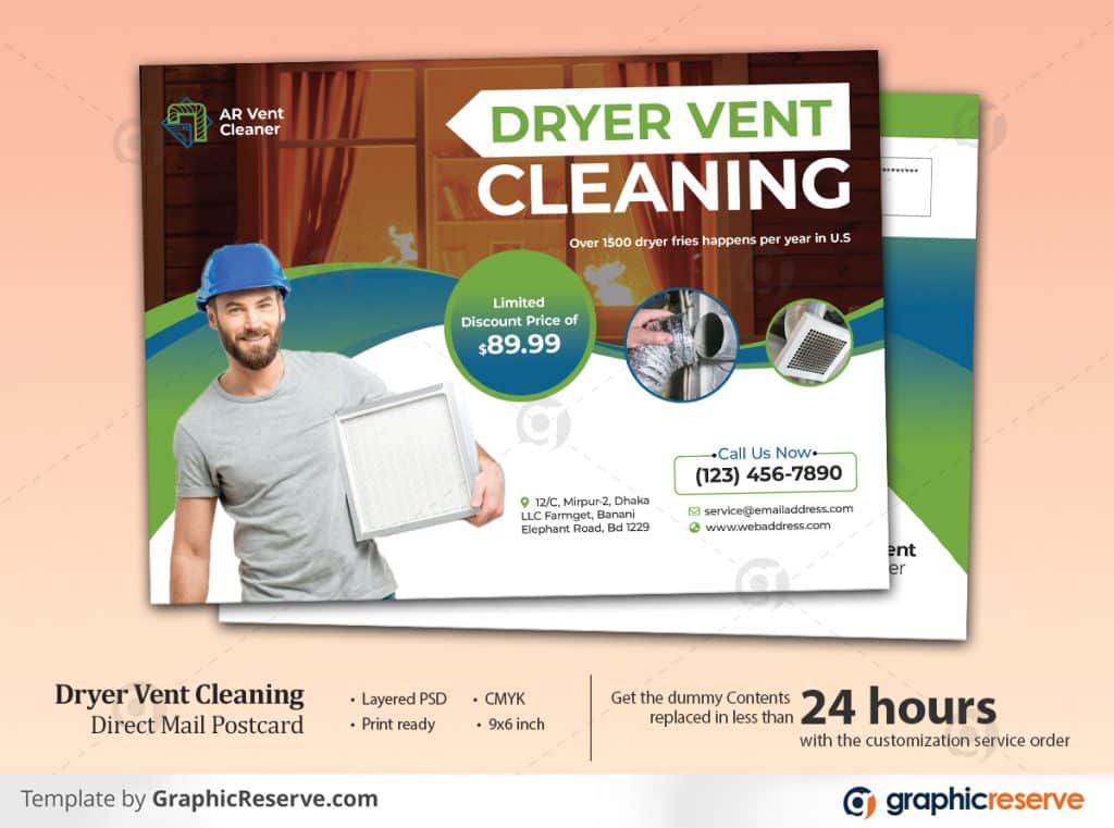 Dryer Vent Cleaning Eddm Postcard