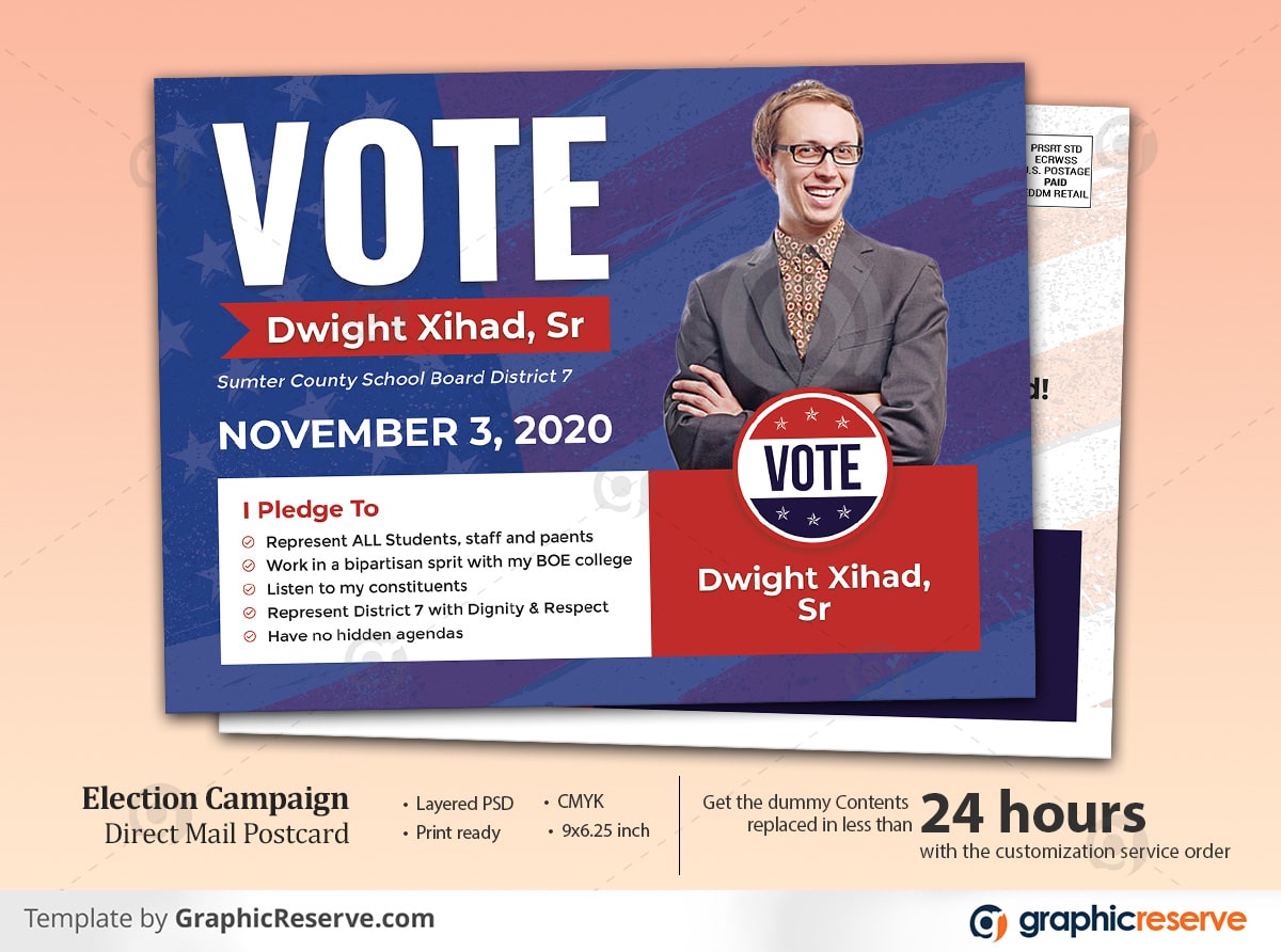 Election Campaign Eddm Postcard