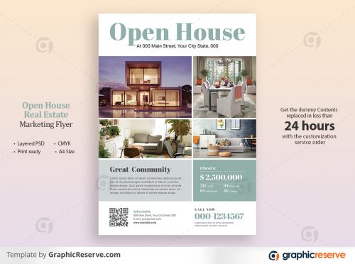 Open House Real Estate Marketing Flyer