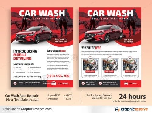 Car Wash Auto Repair flyer 1