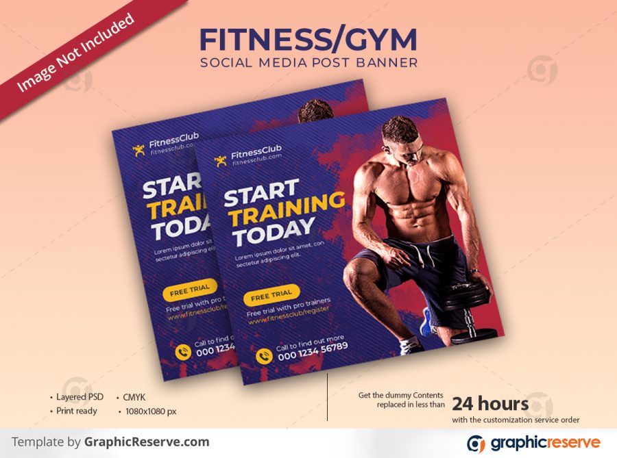 Fitness Gym Social Media Banner
