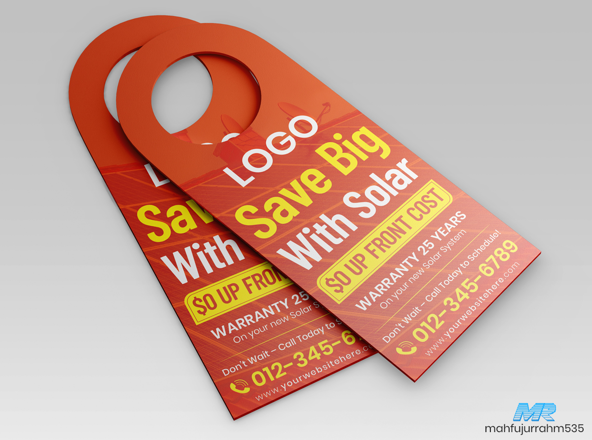 01 Solar Energy Door Hanger Design 01 Solar Energy Door Hanger Design