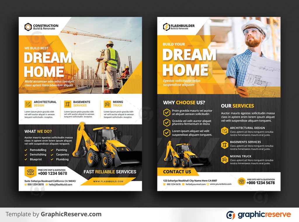 Builder and Construction Flyer - Graphic Reserve