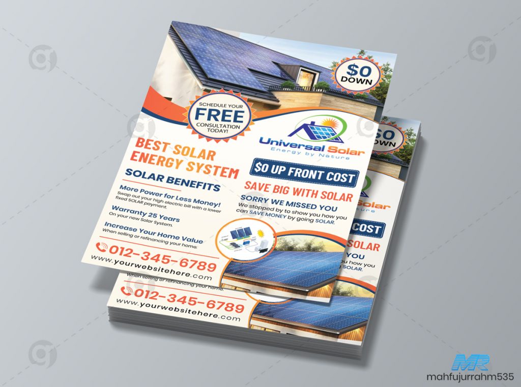 01 Solar Energy Company Flyer Design