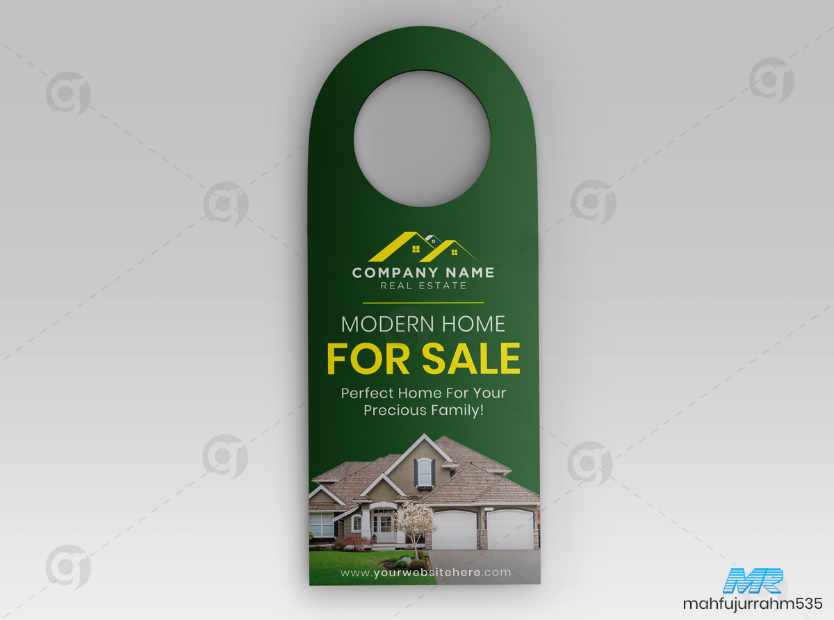 03 Real Estate Door Hanger Design 03 Real Estate Door Hanger Design