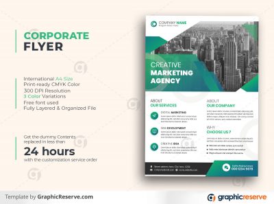 Corporate Flyer Template Cover photo 4