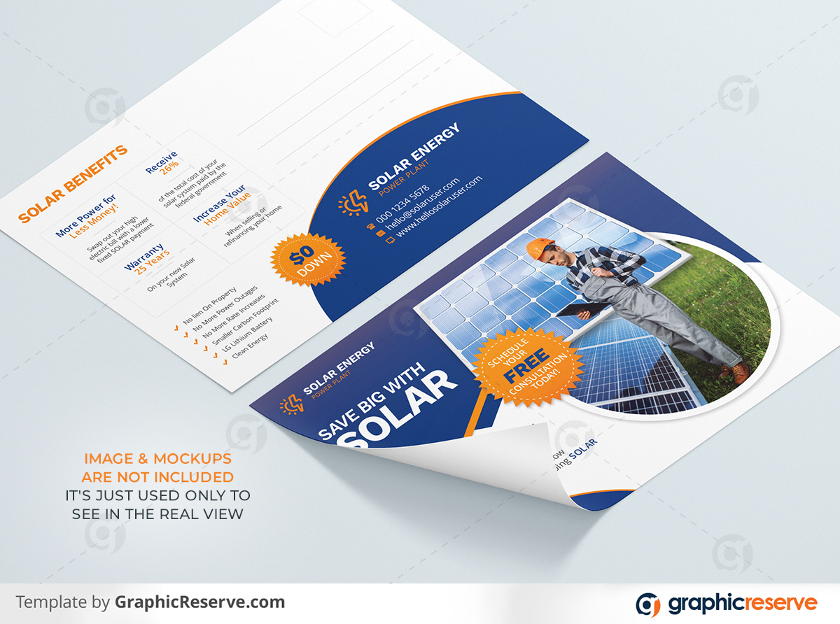 Solar Energy Powered Panel Product Postcard and Direct mail EDDM design by stockhero on Graphic Reserve Solar Panel Solar EDDM Postcard v3 Solar Energy Powered Panel Product Postcard and Direct mail EDDM design by stockhero on Graphic Reserve Solar Panel Solar EDDM Postcard v3