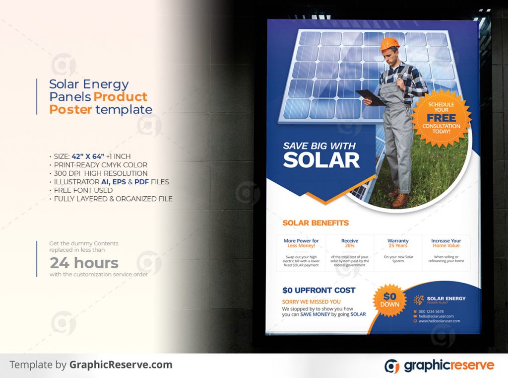 Solar Energy Powered Panel Product Poster template by stockhero on Graphic Reserve Solar Panel Solar Solar Poster Poster v1 1