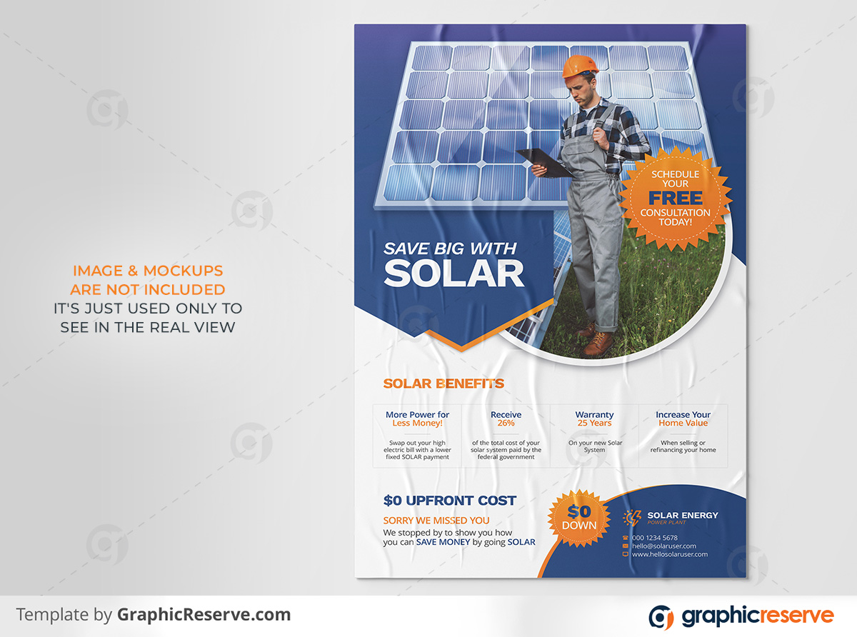 Solar Energy Powered Panel Product Poster template by stockhero on Graphic Reserve Solar Panel Solar Solar Poster Poster v2