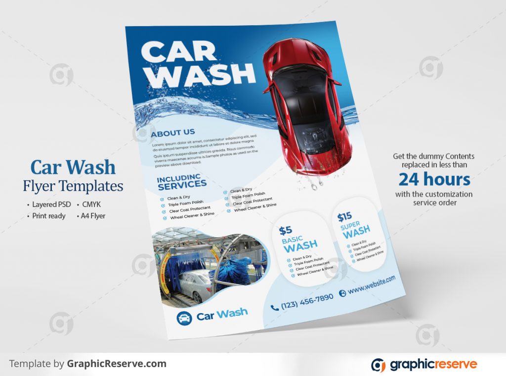 car wash flyer.