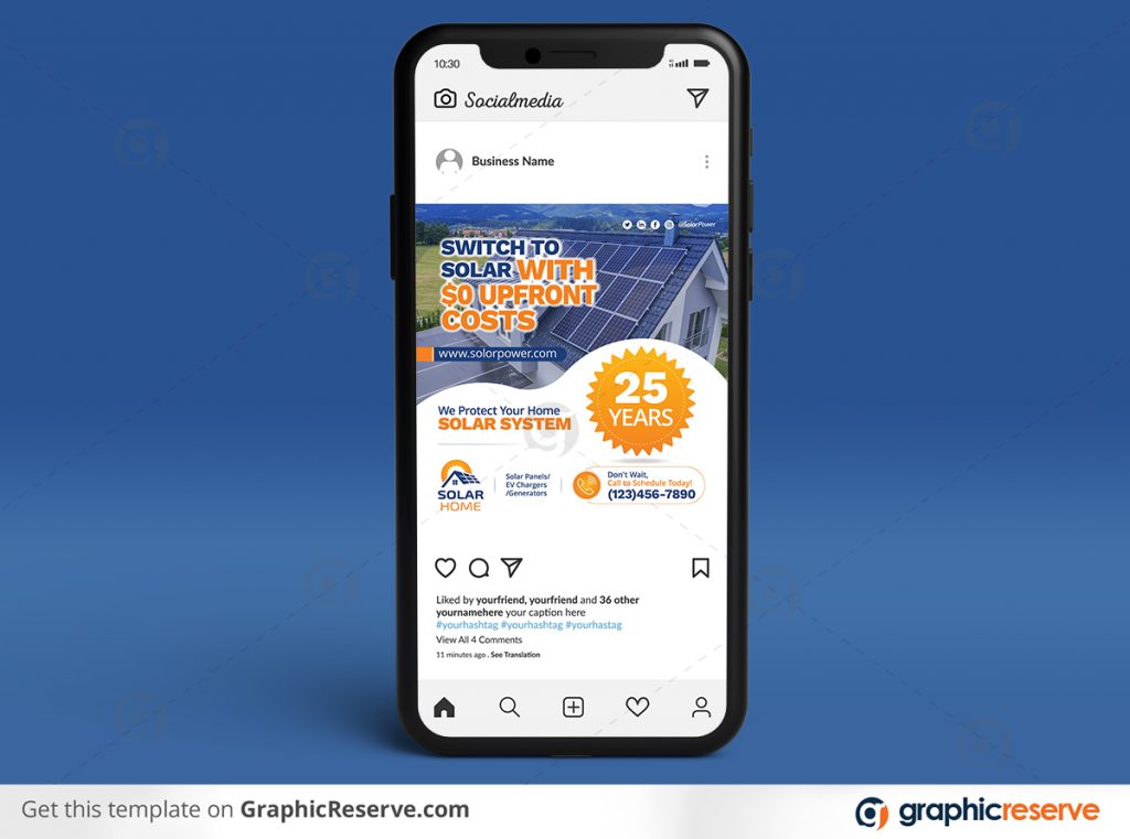 Solar Social Media Post template by stockhero P1 1