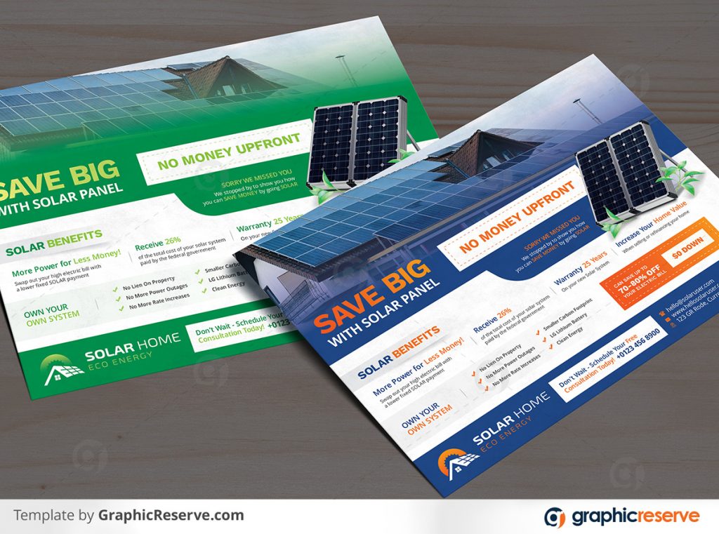Solar Energy Power Panels Product Flyer template Graphic Reserve Solar System Solar Panels Solar Solar Product Flyer v3