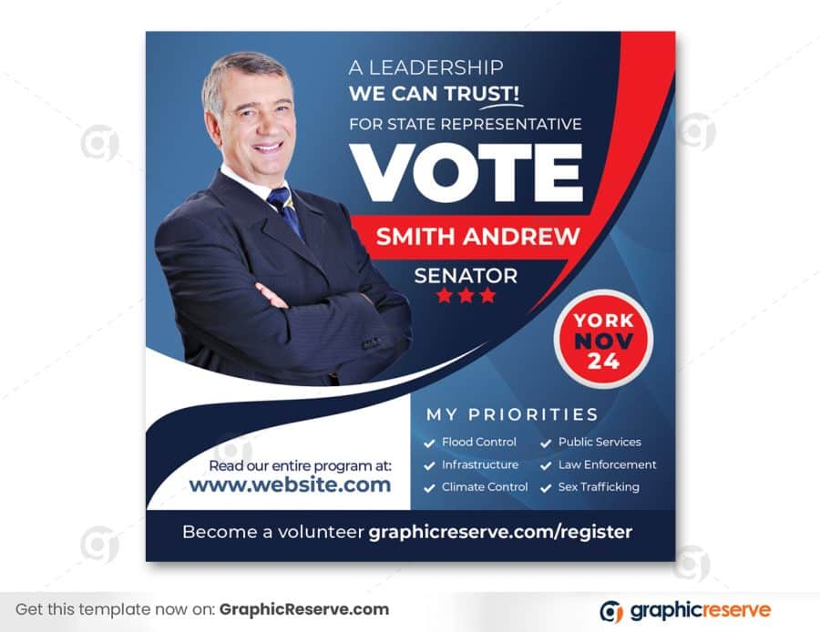 Election Candidate Political Flyer