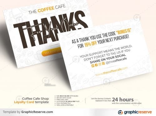 Coffee Cafe Shop Loyalty Card template Coffee Cafe Coffee Shop Loyalty Card Cards Business Card Business Loyalty Card Coffee Bar v1