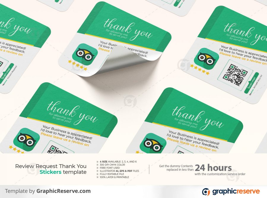 Business Review Sticker Template By Stockhero P6