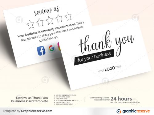 Landscape Business Review Card template by stockhero P1 5