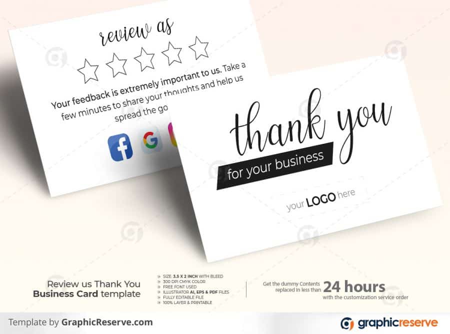 Landscape Business Review Card template by stockhero P1 5