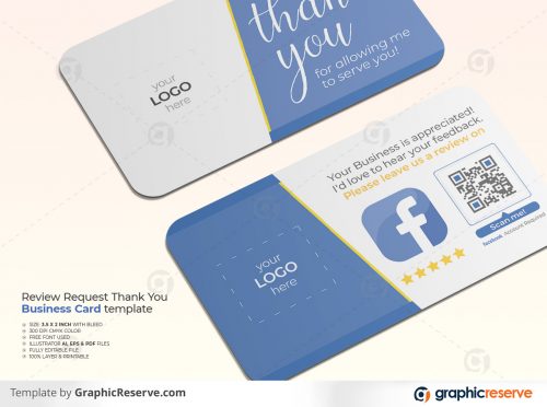Landscape Business Review Card template by stockhero P3