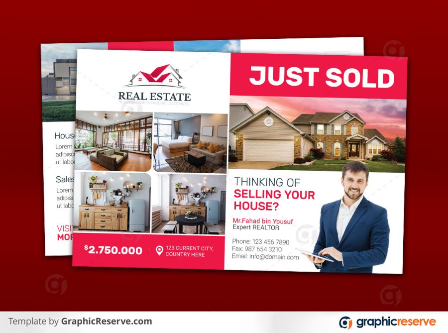 Real Estate Postcard template by didargds v3 3