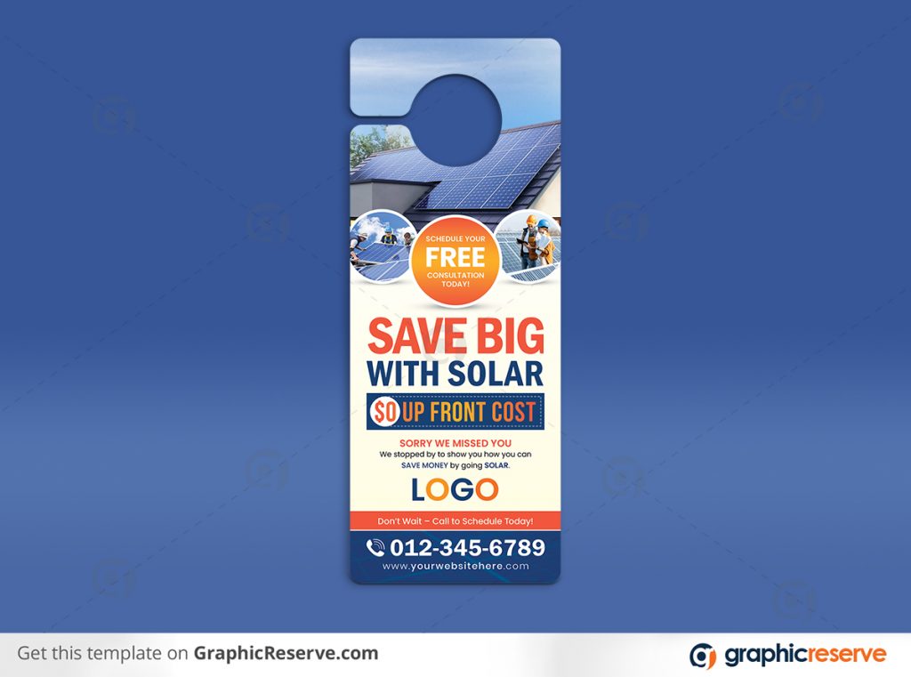 Solar Door Hanger template by stockhero v3 1