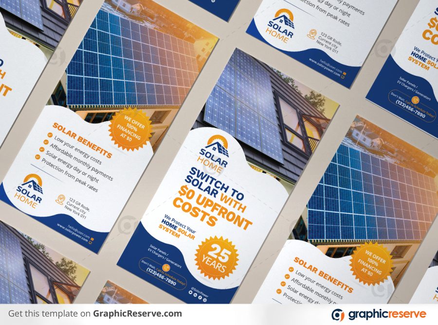 Solar Rack Card or DL Flyer template by stockhero v2 1